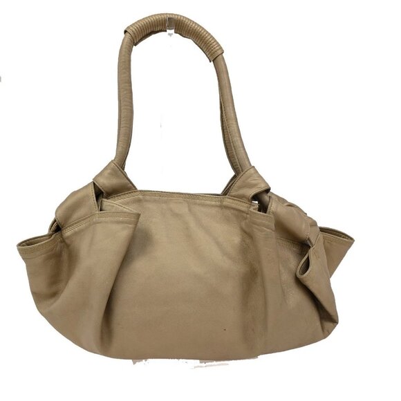 LOEWE Anagram Logo Nappa Aire Hand Bag Leather Gold Spain 34EF512 - Picture 3 of 15